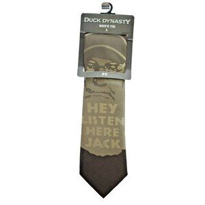 Duck Dynasty Uncle Si Hey Listen Here Jack Mens Neck Tie (Brown) New